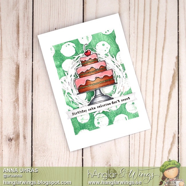 Clear Stamps - Jubileumstårta / Jubilee cake - A7