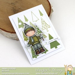 Clear Stamps - Grantomtar / Santas with tree