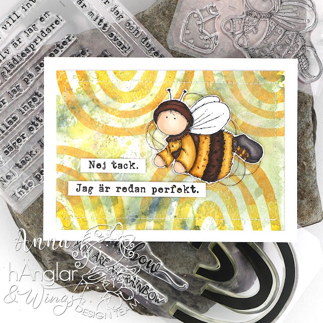 Clear Stamps - Retro Större Humla / Retro Larger Bumble Bee A7