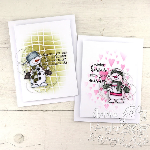 Clear Stamps - Små Snögubbar / Small Snowmen A7