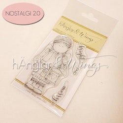 Clear Stamps - hÄngla med Lykta / hAngel with lantern -  A7