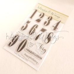 Clear Stamps - Stora Siffror / Big Numbers