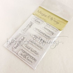 Clear Stamps - Handmade English A7