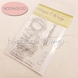 UTGÅTT - Clear Stamps - Flicka med Höna A7