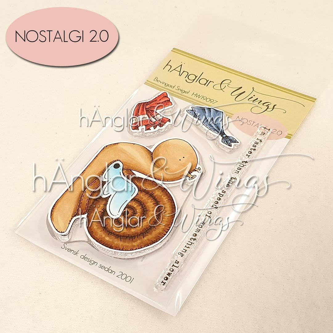 Clear Stamps - Bevingad Snigel /Snail with wing - A7