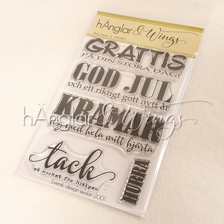 Clear Stamps - Stora Texter #1