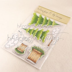 Clear Stamps - hÄnglagranar / hAngel trees  (will be retired!)