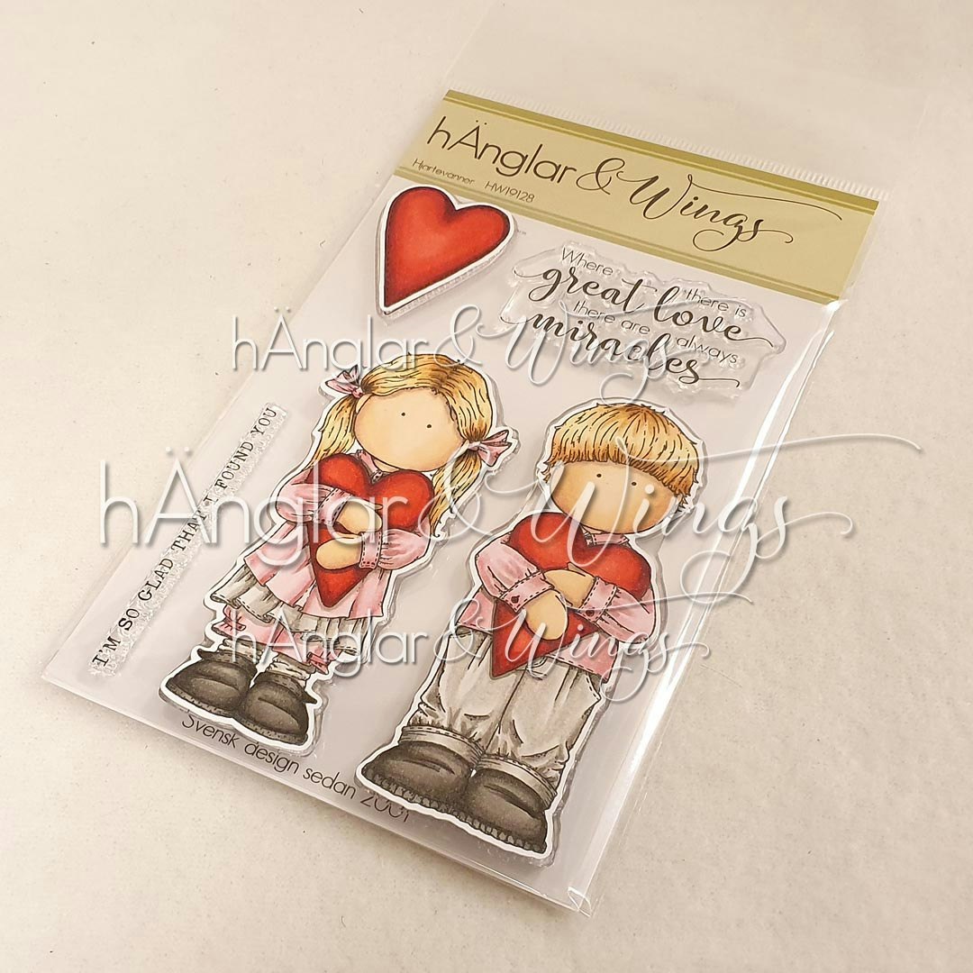 Clear Stamps - Hjärtevänner / Heart friends