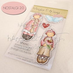 Clear Stamps - Blom- och Kaninflicka