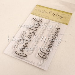 Clear Stamps - Stora Texter #3  A7