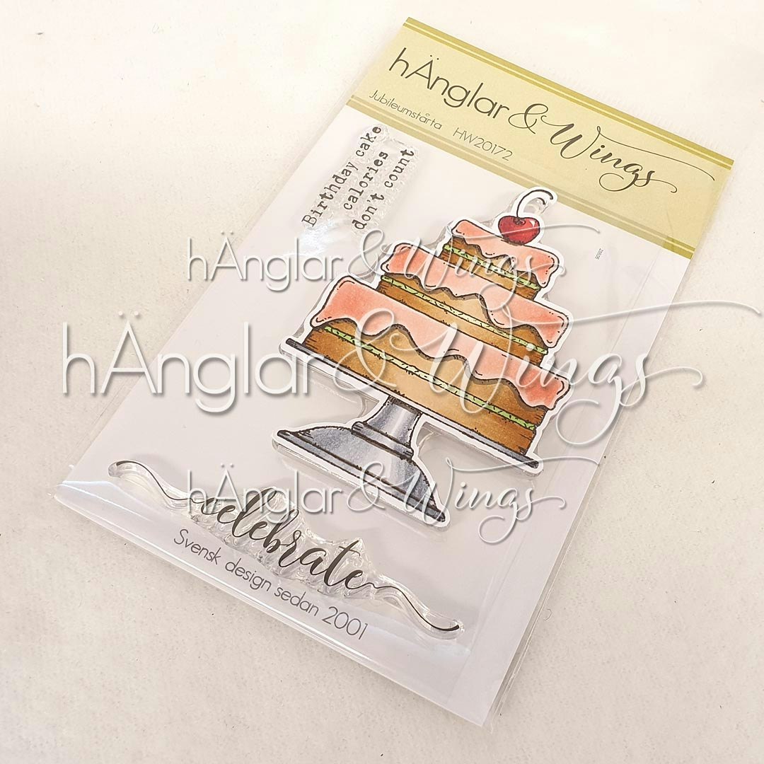 Clear Stamps - Jubileumstårta / Jubilee cake - A7