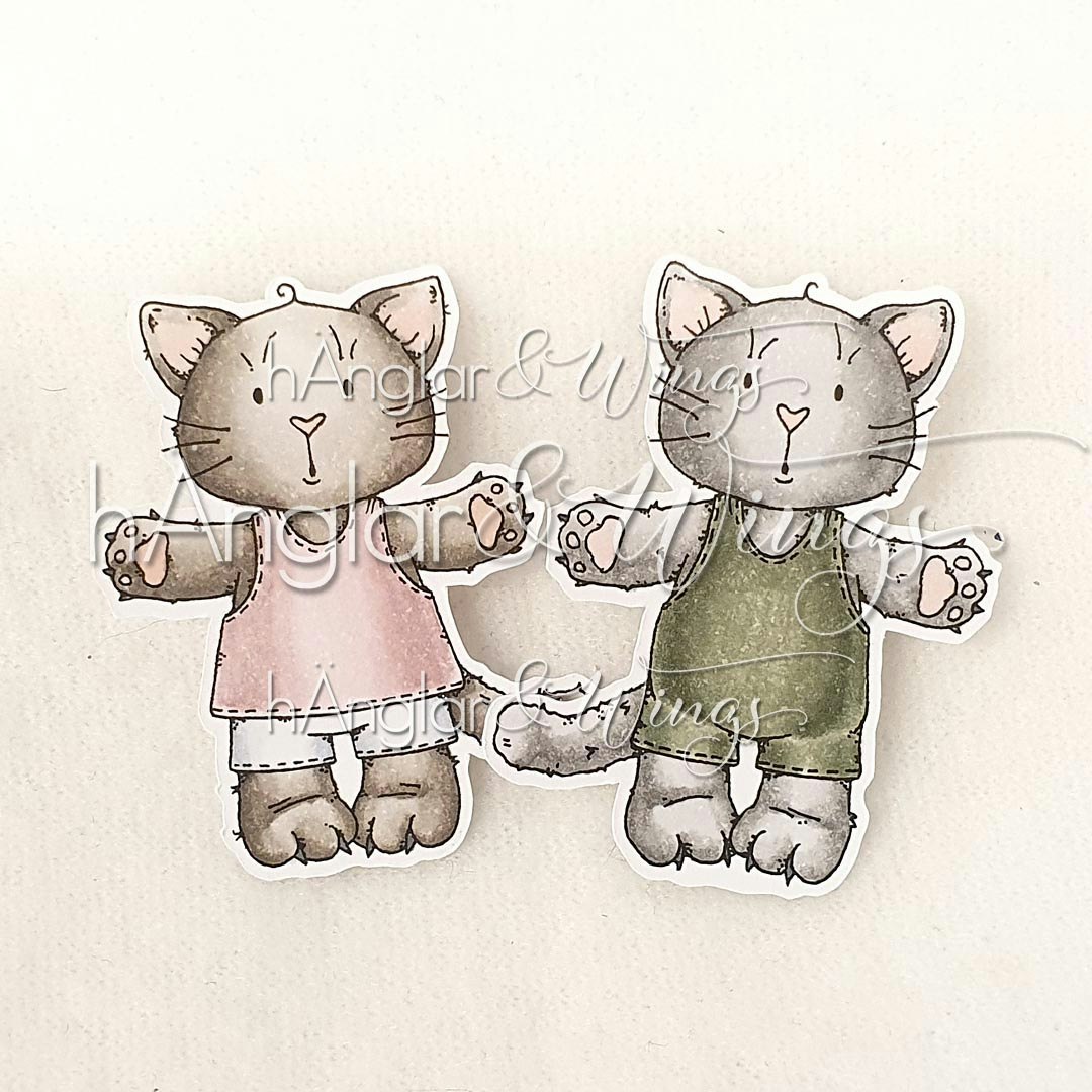 UTGÅTT - Clear Stamps - Kattungar  A7