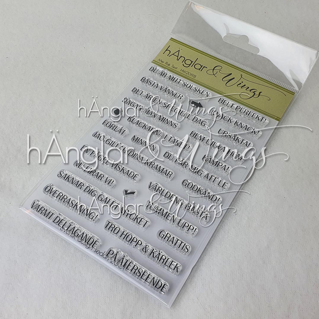 Clear Stamps - Mer Rak Text / More straight text