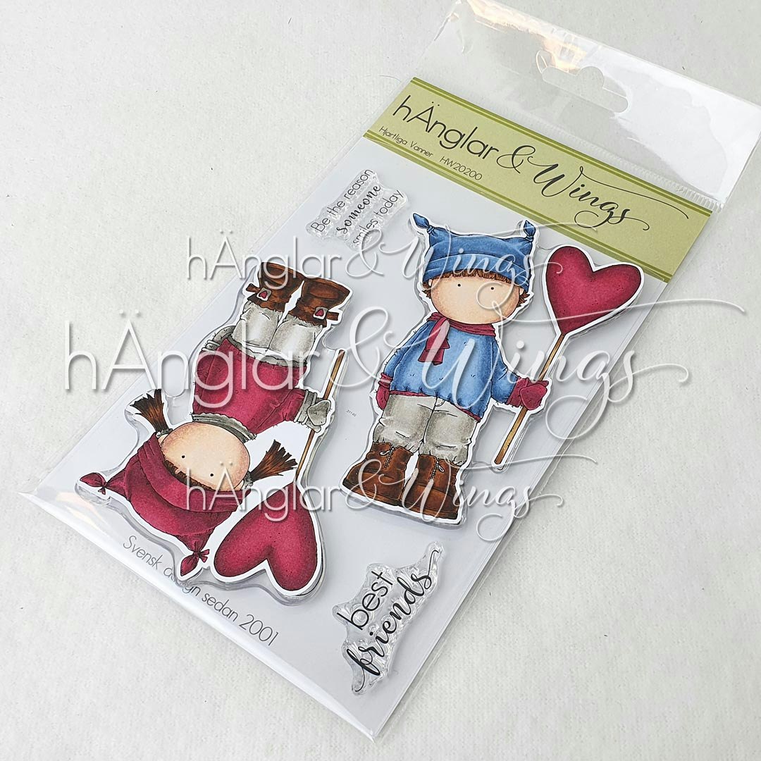 Clear Stamps - Hjärtliga Vänner / Heartful friends