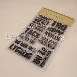 Clear Stamps - Blocktext / Bold Text