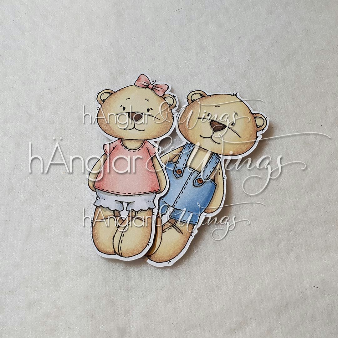 Clear Stamps - Smånallar / Small Teddies A7