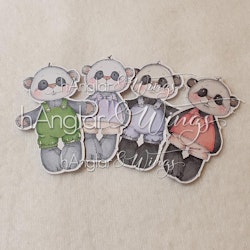 Clear Stamps - Minipandor / Mini Pandas A7