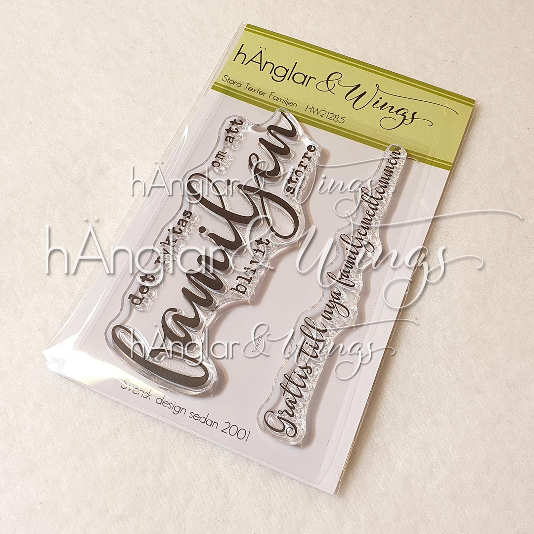 Clear Stamps - Stora Texter Familjen / Large Texts Family A7
