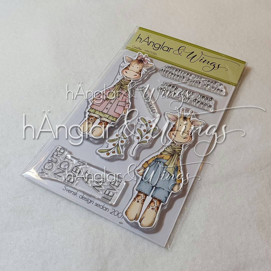 Clear Stamps - Giraffer - Svenska Stämplar, Textstämplar, Motivstämplar,  Scrapbooking, hÄnglar