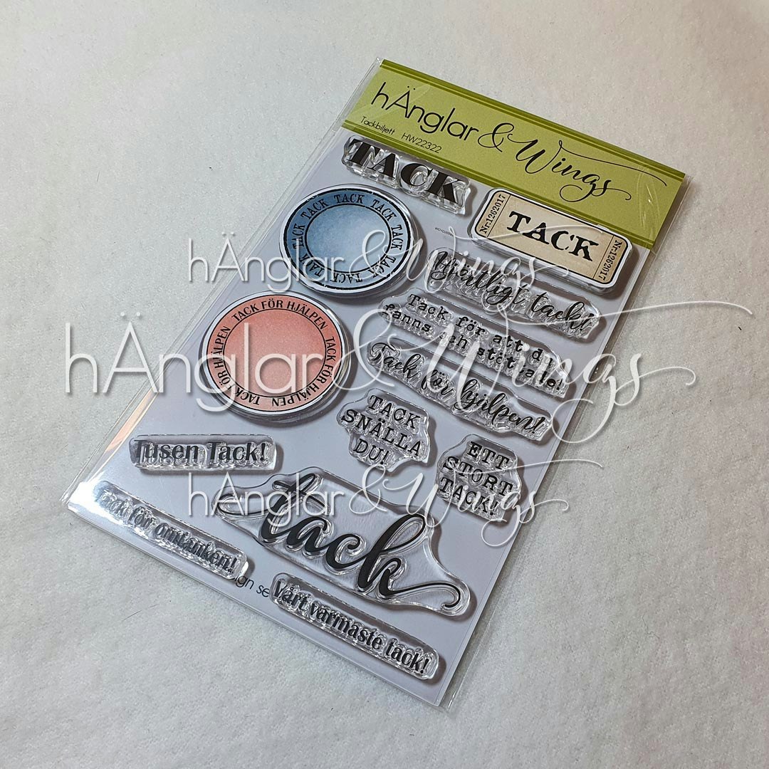 Clear Stamps - Tackbiljett / Thank you ticket