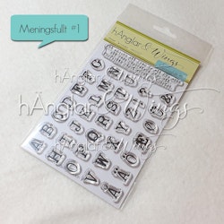 Clear Stamps - Alfabet - Skrivmaskin / Alphabet typewriter