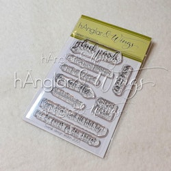 Clear Stamps - Påsktext  / Easter text A7