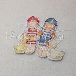 Clear Stamps - Baddare / Bathing kids