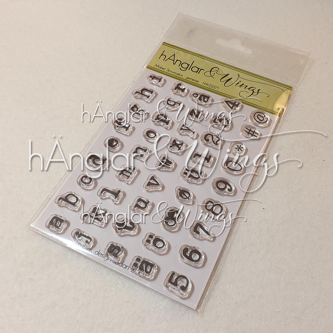 Clear Stamps - Alfabet Skrivmaskin - gemener