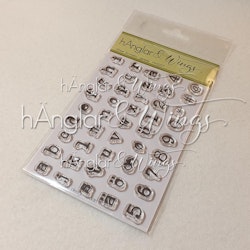 Clear Stamps - Alfabet Skrivmaskin - gemener / Alphabet Typewriter LC