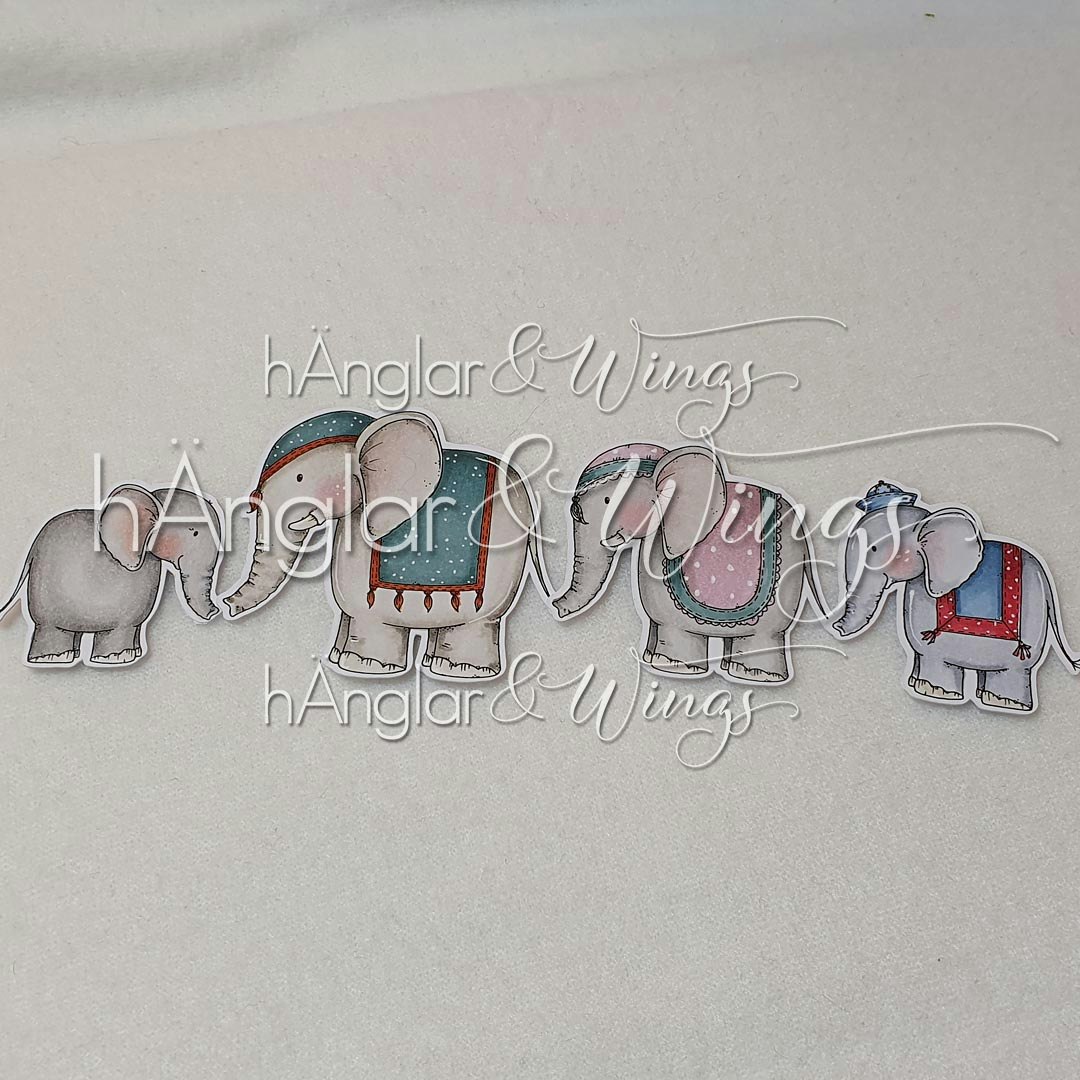 Clear Stamps - Elefanter / Elephants