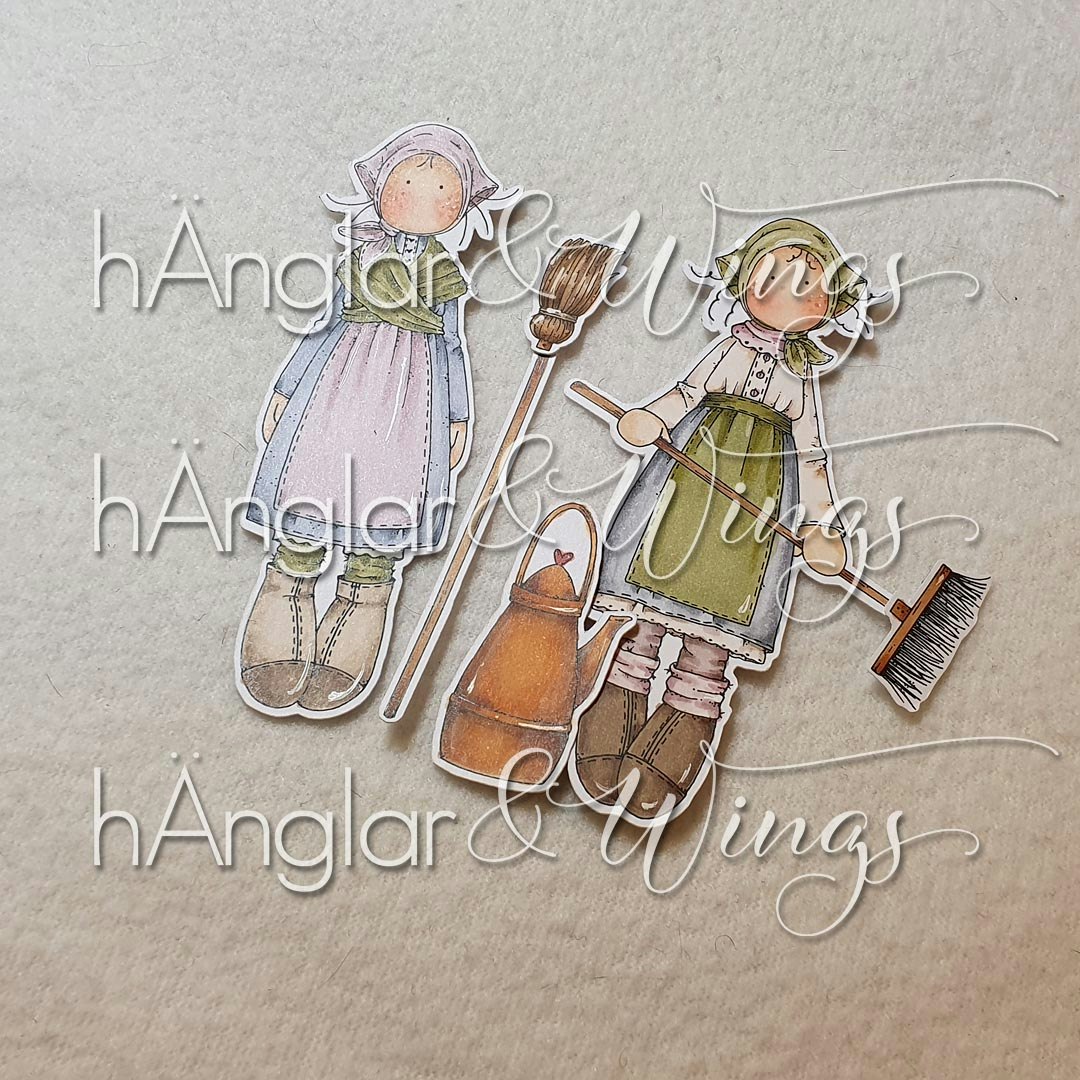 Clear Stamps - Långa Käringar / Long Easter Girl