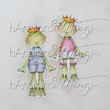Clear Stamps - Sittande Grodor / Sitting Frogs
