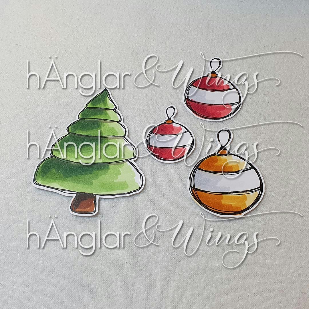 Clear Stamps - Sirliga Julkulor / Neat Christmas Baubles