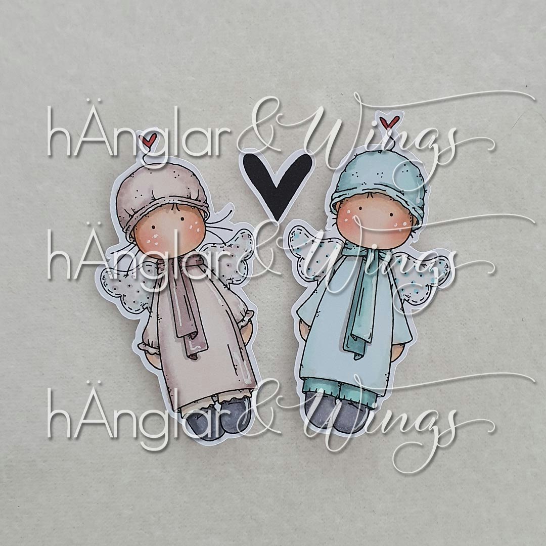 Clear Stamps - Små hÄnglavänner / Little Angel Friends A7