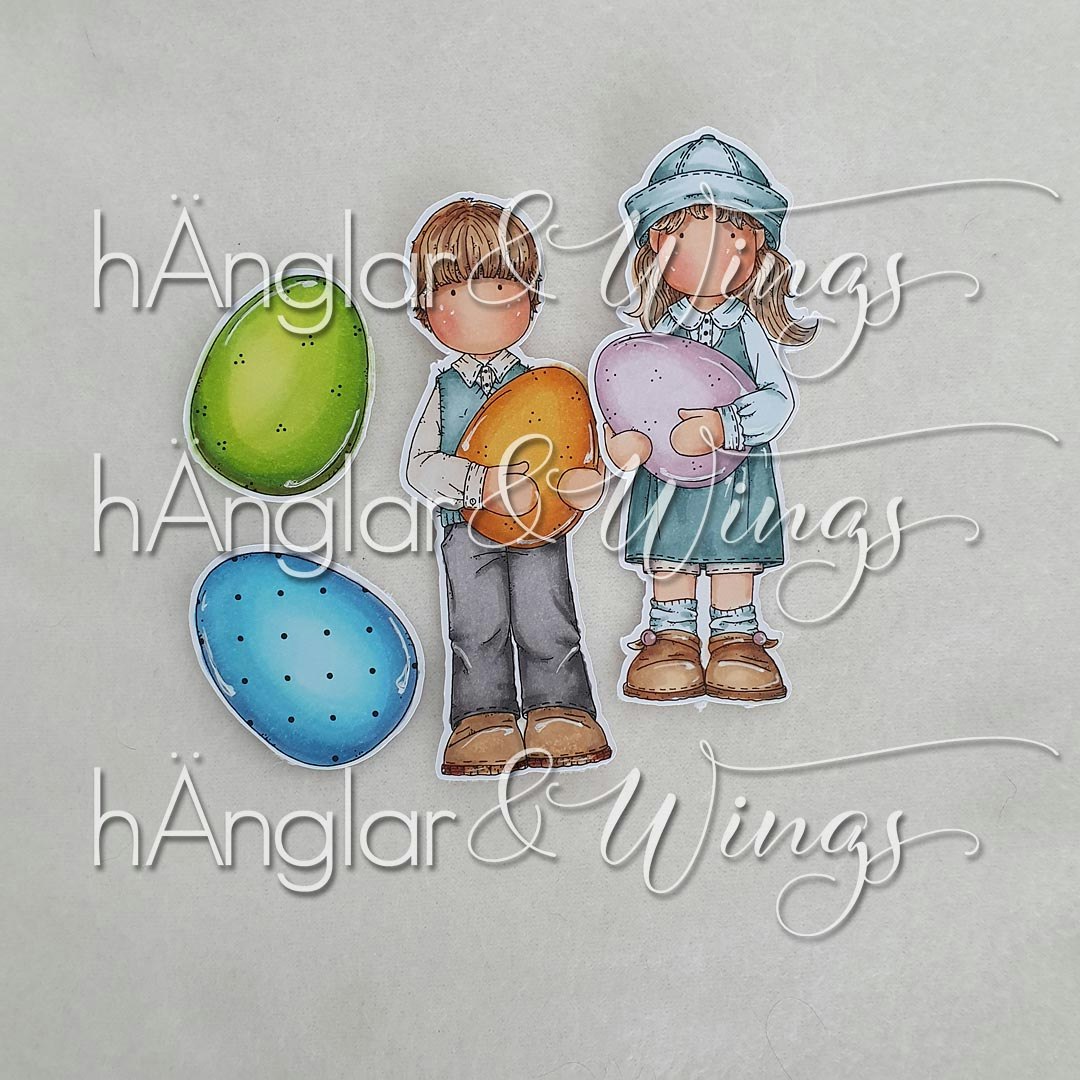 Clear Stamps - Långa Äggjägare / Long Egg Hunters