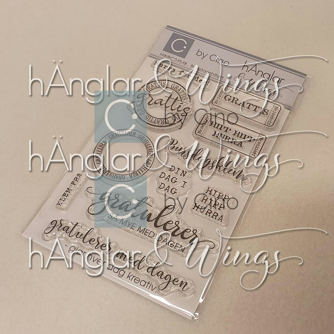Clear Stamps - Bursdagsbillett