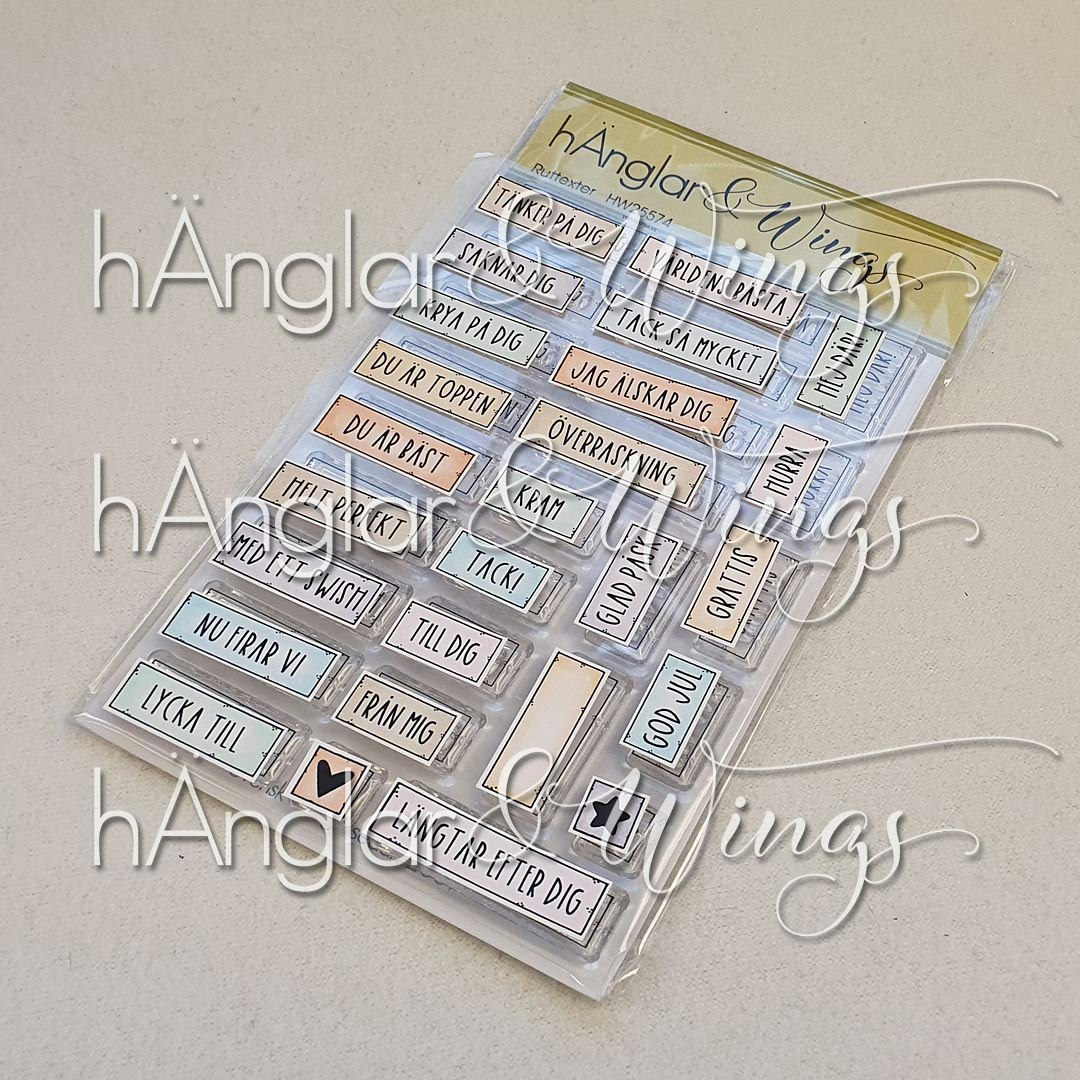 Clear Stamps - Ruttexter / Words in a box