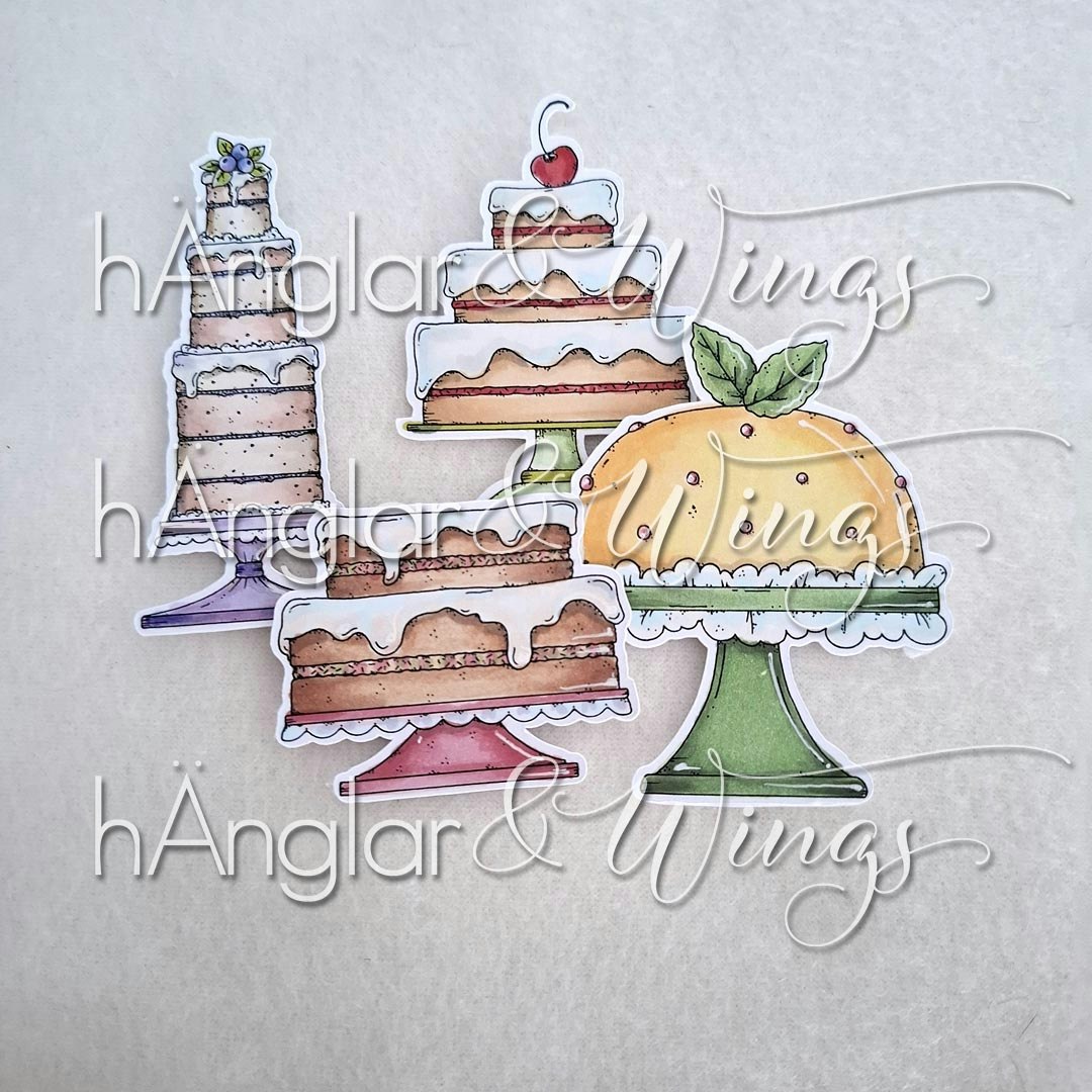 Clear Stamps - Tårta på tårta / Cake on Cake