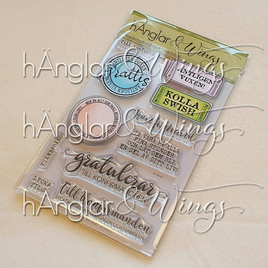 Clear Stamps - Konfirmationsbiljett