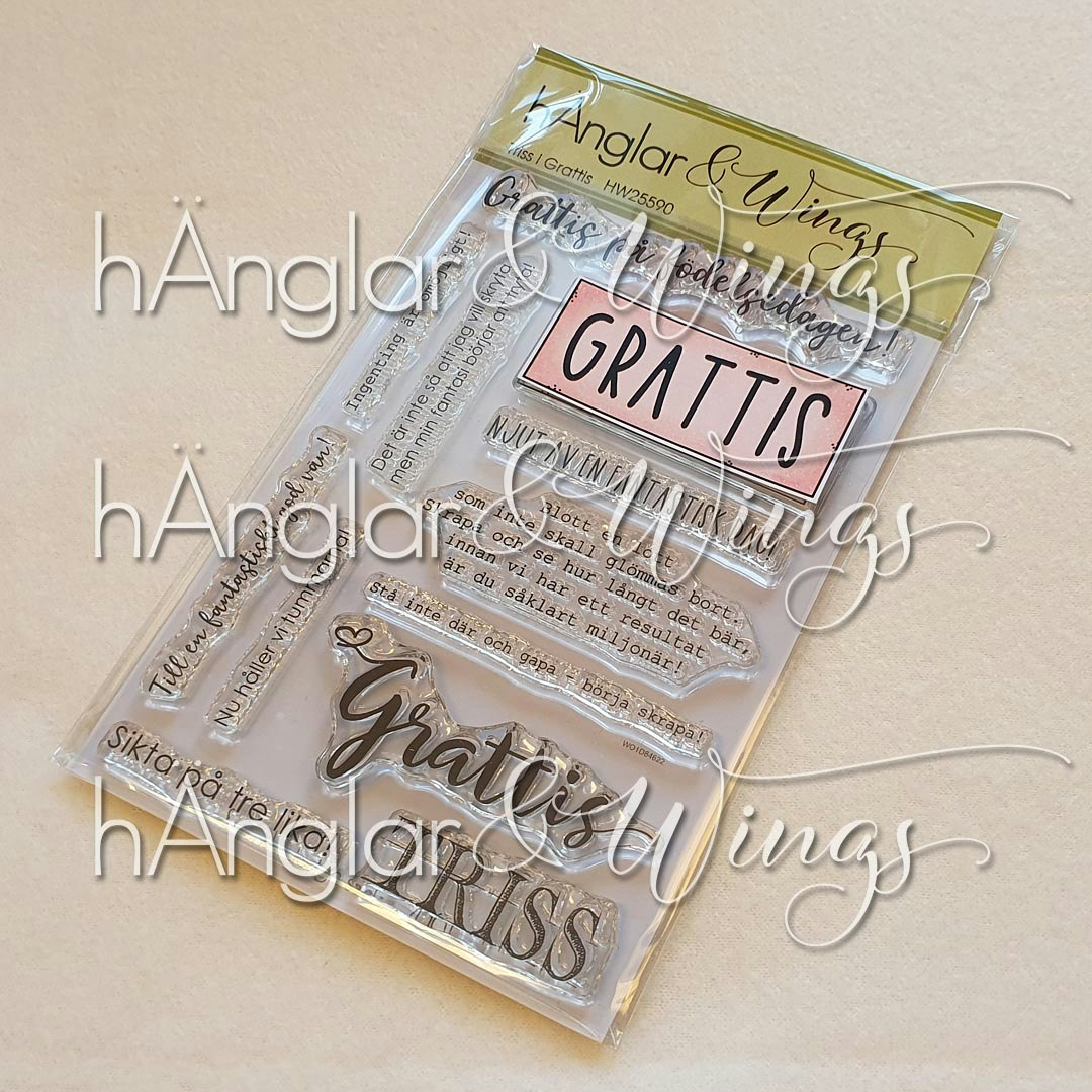 Clear Stamps - Triss i Grattis / Three Congrats