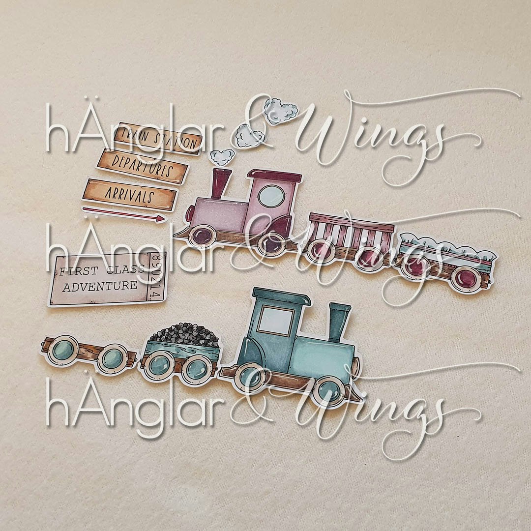 Clear Stamps - Lok & Vagnar / Locomotives & Wagons