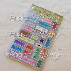 Clear Stamps - Ruttexter / Square Texts #2