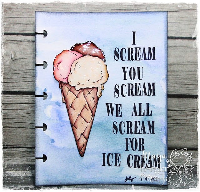 Clear Stamps - Glass i stora lass / Loads of ice cream A7