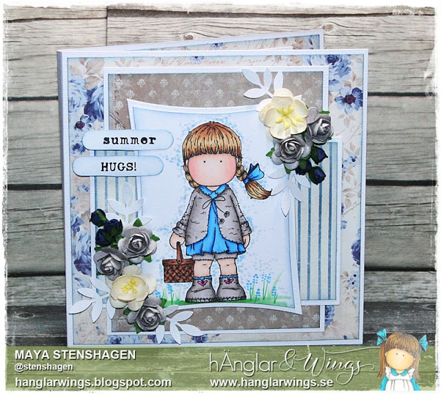 Clear Stamps - Korgflicka / Girl with basket A7