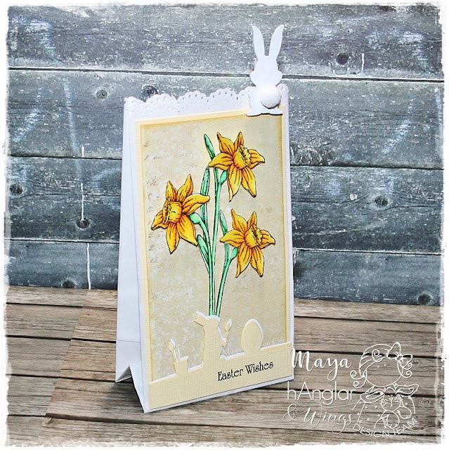 Clear Stamps - Påskliljor / Daffodils A7