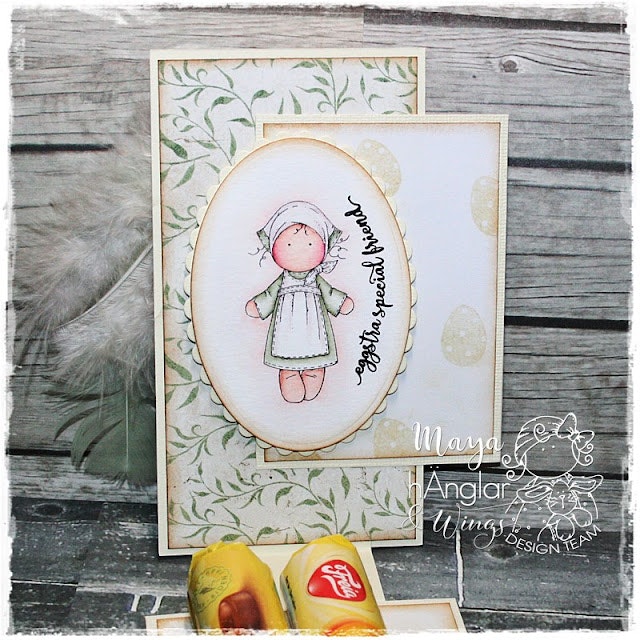 Clear Stamps - Småkullor / Small easter girls A7