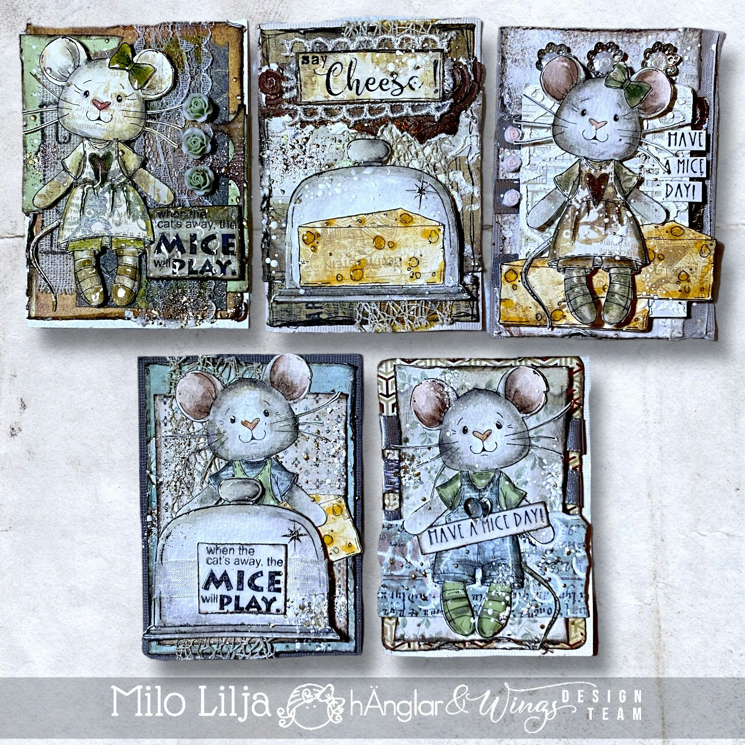 Clear Stamps - Husmöss / House Mice