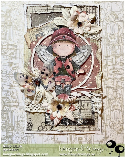 Clear Stamps - Nyckelpiga / ladybug  A7