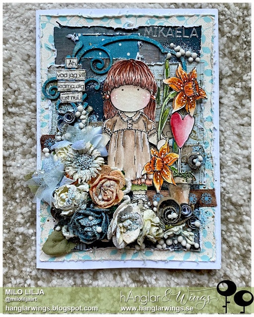 Clear Stamps - Pingstliljeflicka / Pentecost flower Girl  A7