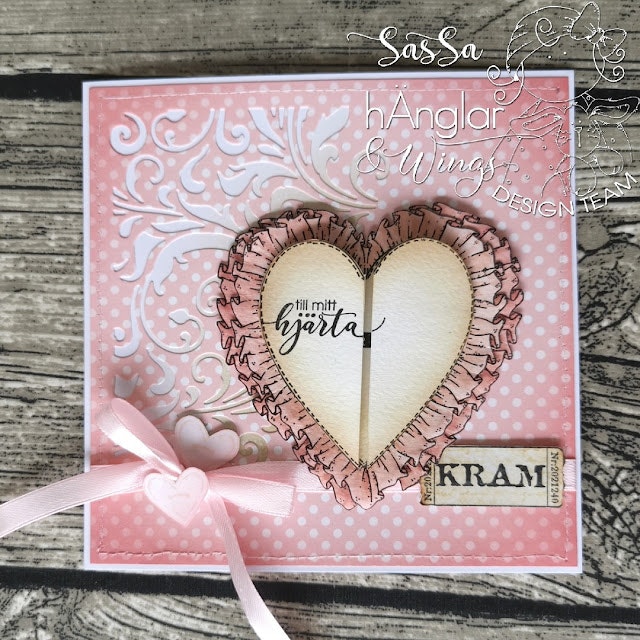 Clear Stamps - Volanghjärta / Flounce Heart